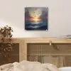 Meeuwen - Zonsondergang - Zee - Wolken plexiglas 5mm klein -sfeer4
