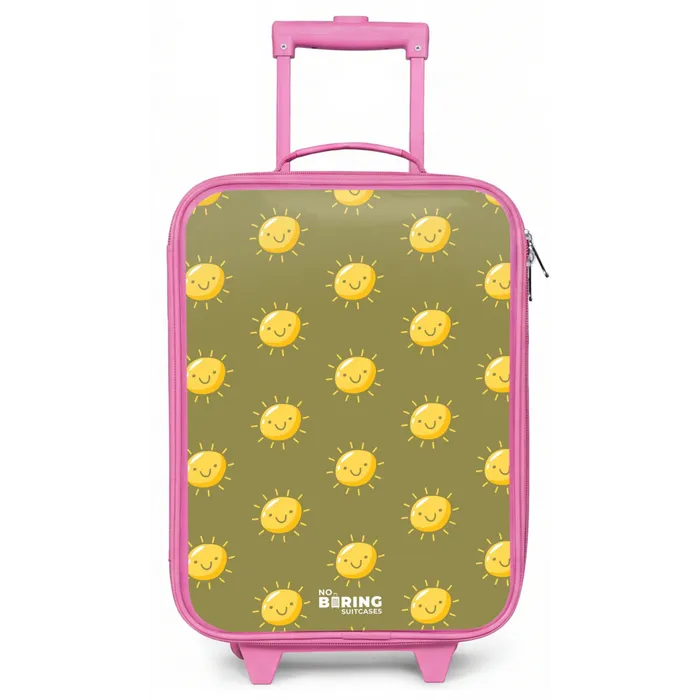 Sunny situation olijf Kinderkoffer - Roze klein -zz3dotto