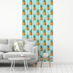 Ananas - Strepen - Groen fotobehang vinyl groot 64 -woonkamer
