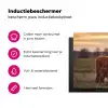 Schotse hooglander - Dieren - Landschap - Zonsondergang - Koe Inductie beschermer vinyl 3mm klein -wsfeer2_website