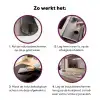Lelies - Meeldraden - Roze - Wazig Inductie beschermer vinyl 3mm middel -zzzzzzz-cc-werking