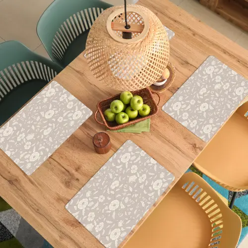 Bloemen - Blaadjes - Patroon Placemat vinyl groot 368 -zzsfeer5_Kitchenyeah-website