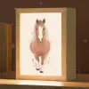 Paard - Galop - Bruin - Stippen Light Box met kabel klein -zzz_3d_website
