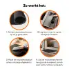 Diep Antraciet Textuur Inductie beschermer vinyl 3mm klein -zzzzzzz-td-werking