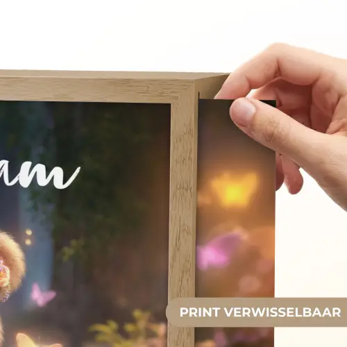 Beer - Vlinders - Bos - Fairy Light Box met batterij (Wandlamp kind) middel -USP_websiteprintNL