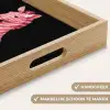 Zebra - Roze - Gestreept Dienblad Rechthoek middel -USP_HandgreepNL