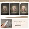 Kat - Bloemen - Vlinders - Roze Light Box met kabel klein -USP_dimbaarNL