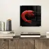 Garnaal - Rood - Dieren plexiglas 5mm klein -sfeer1