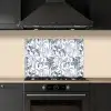 Tijger - Jungle - Blauw keuken achterwand spatscherm klein 900 -sfeer1