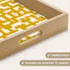 Geel - Beige - Patroon Dienblad Rechthoek middel 911 -USP_HandgreepNL