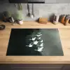 Vogel - Japandi - Groen Inductie beschermer vinyl 3mm klein -sfeer5