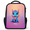 Schattige baby draak Rugzak - Zwart middel -3d