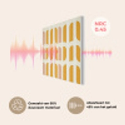 Geometrisch - Patroon - Geel - Roze PET vilt klein 837 -USP_NL