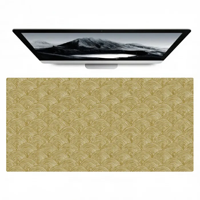 Waaier - Geometrisch - Groen Muismat XXL klein 681 -zzz3d
