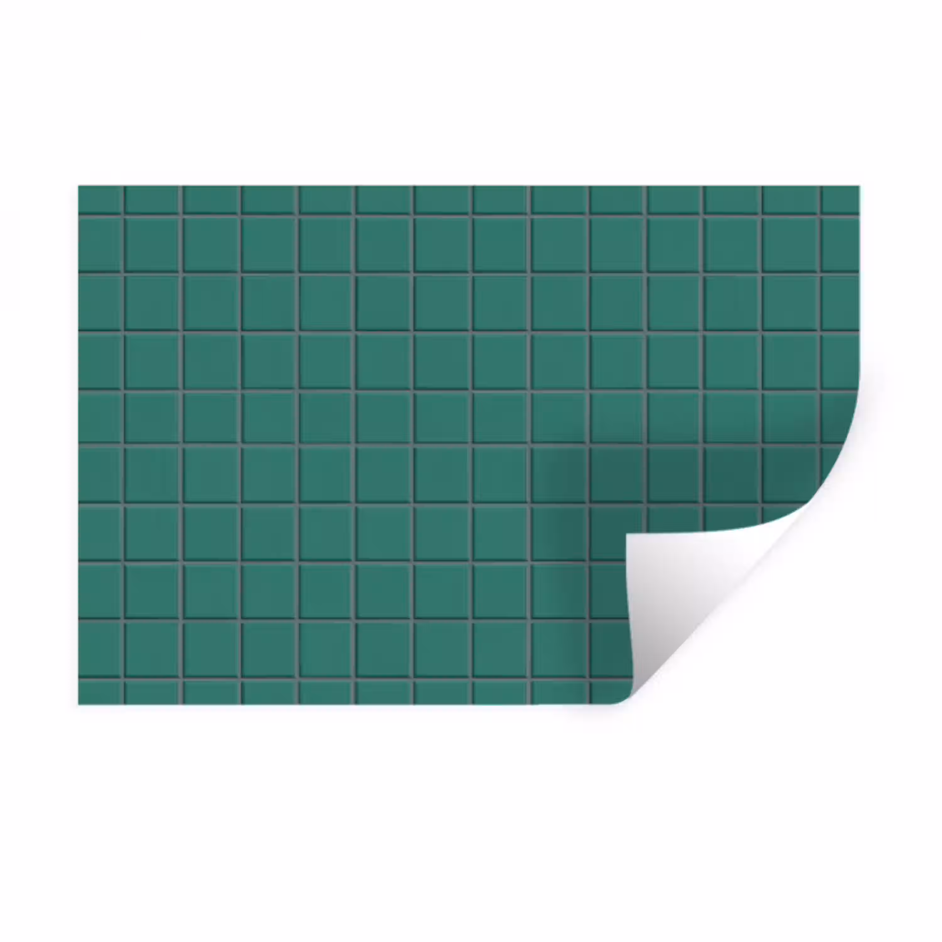 Patroon - Patroon - Smaragd Muursticker klein 286 -3d