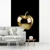 Appel - Goud - Chrome - Zwart fotobehang vinyl groot -woonkamer