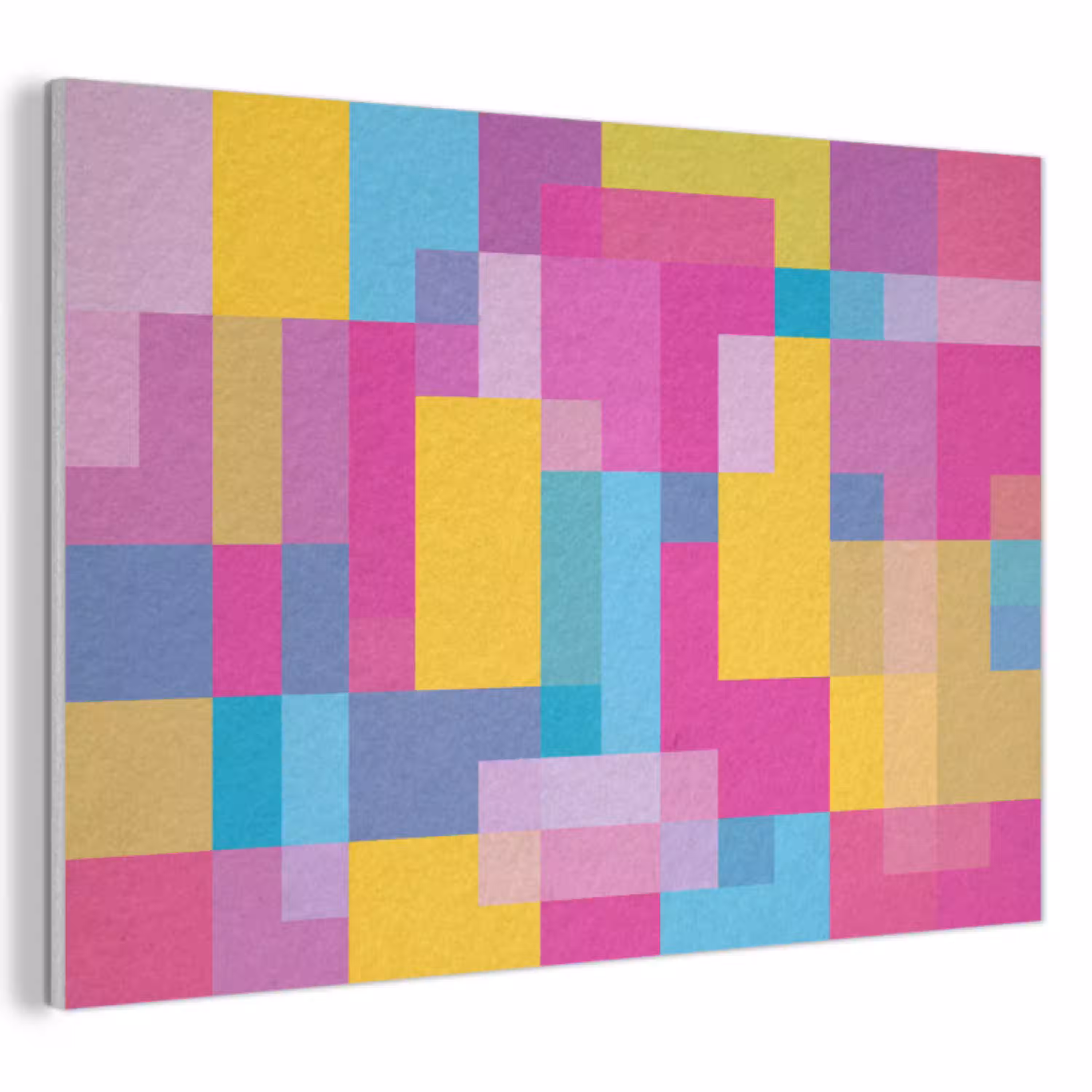 Abstract - Geometrisch - Kunst - Kleurrijk - Modern PET vilt klein -3d