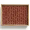 Abstract - Textuur - Bruin Dienblad Rechthoek middel 911 -z3d_shopping