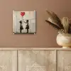 Street art - Banksy - Ballon - Graffiti - Retro plexiglas 5mm klein -sfeer5