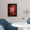 Jingle - Bells - Kerst - Rood fotolijst zwart zonder passe partout klein -sfeer4