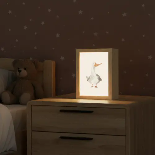 Gans - Eend - Boerderij - Dieren Light Box met kabel klein -sfeer1_kind