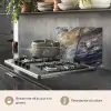 Marmer - Goud - Waterverf - Textuur - Marmerlook keuken achterwand spatscherm klein -usp_IT