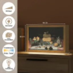 Stilleven met kazen - Kunstwerk - Oude meesters Light Box met kabel (Tafellamp) klein -USP_websiteoverzichtNL