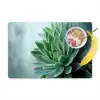 Vetplant - Bladeren - Groen - Wazig Placemat vinyl groot -zzzproduct_Kitchenyeah-website