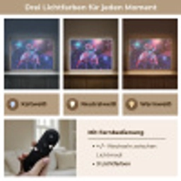 Flamingo's - Dieren - Ruimte - Galaxy Light Box met batterij (Wandlamp) middel -USP_lichtkleurDE
