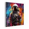 Astronaut - Graffiti - Zwart - Kleuren plexiglas 5mm klein -z3d