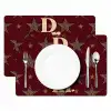 Sterren - Luipaardprint - Dream - Bordeaux Placemat vinyl groot -zzsfeer2_Kitchenyeah-website