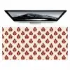 Botanisch - Patroon - Bordeaux Muismat XXL klein 681 -zzz3d