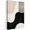 Abstract - Japandi - Beige - Modern Tuinposter op houten frame 2 cm dik klein -3d