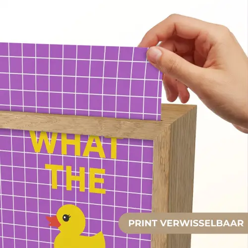 Tekst - Eend - Paars Light Box met kabel (Kinderlampje) klein -USP_websiteprintNL