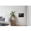Portret - Paard - Zwart textielposter latten blank klein -woonkamer