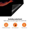 Kreeft - Oranje - Zwart - Opvallend Inductie beschermer vinyl 3mm klein -zzzzzzz-td-onderkant