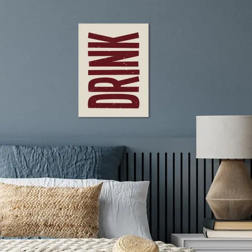 Rood - Vintage - Decoratie - Japandi poster papier klein -sfeer2