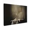 Strik - Beige - Witte - Wijn Tuinposter op houten frame 2 cm dik klein -3d
