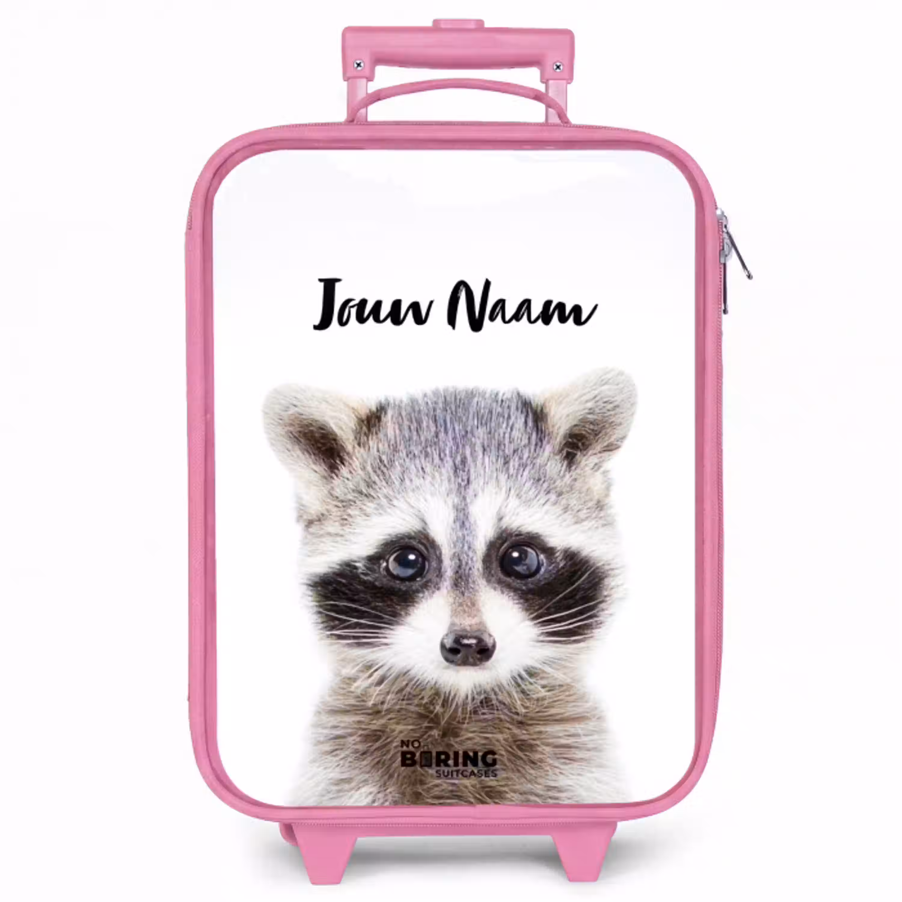 Rachid Racoon Kinderkoffer - Roze klein -zzz_website3d