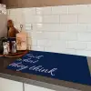 Fuck what they think - Blauw - Cursief Inductie beschermer vinyl 3mm klein -sfeer3
