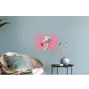 Flamingo - Roze - Koksmuts - Vogel Muursticker klein -plant