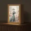 Pauw - Vogels - Bloemen - Boom - Botanisch Light Box met kabel (Tafellamp) klein -z3d_website