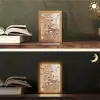 Droogbloemen - Beige - Bloemen - Natuur Light Box met kabel (Tafellamp) klein -sfeer3