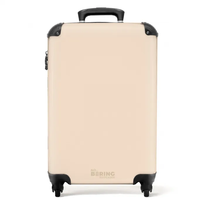 Nude - Licht beige NBS - Handbagage koffer - Kinderen Unisex middel -productfoto_recht