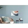 Abstract - Golven - Blauw Muursticker klein -plant