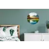 Meer - Bos - Bergen - Natuur Wandcirkel aluminium klein -slaapkamer