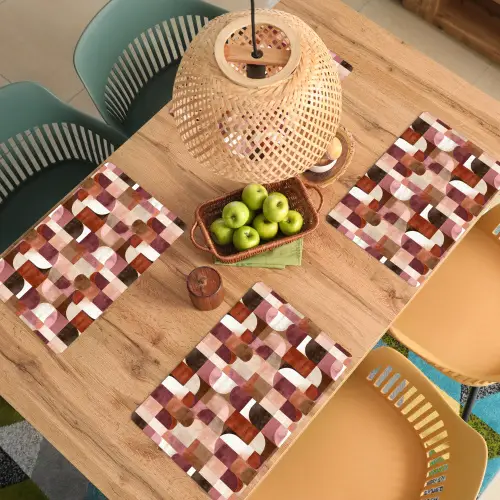 Geometrie - Modern - Retro Placemat vinyl groot 368 -zzsfeer5_Kitchenyeah-website