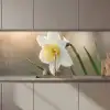 Narcis - Bloem - Minimalistisch keuken achterwand 2 middel zz_3dshopping