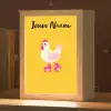 Kip - Rolschaatsen - Geel Light Box met kabel (Kinderlampje) klein -zzz_3d_website