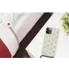 Schelpen - Patroon - Roze - Blauw - Zomer Hoesje iPhone 12 Pro met koord klein -kamer